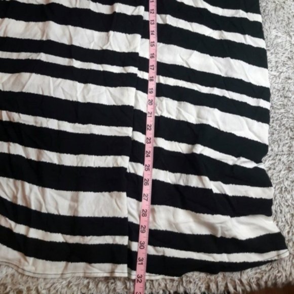 Ava & Viv Black White Striped Midi Skirt Plus Size 3X NWOT - Picture 11 of 11